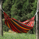 185 x 80cm Outdoor Striped Hammock