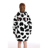 Oversized Wearable Blanket Sherpa Fleece Hoodie Sweatshirt Blanket