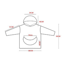 Oversized Wearable Blanket Sherpa Fleece Hoodie Sweatshirt Blanket