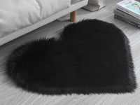 Soft Heart Shaped Bedroom Floor Mat