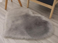 Soft Heart Shaped Bedroom Floor Mat