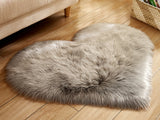 Soft Heart Shaped Bedroom Floor Mat