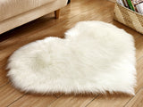 Soft Heart Shaped Bedroom Floor Mat