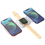 Foldable Magnetic Qi Wireless Charger for iPhone iWatch Airpods