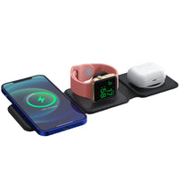 Foldable Magnetic Qi Wireless Charger for iPhone iWatch Airpods