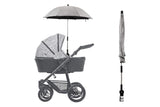 Baby Strollers Umbrella with Adjustable Clamp Sun Shade Umbrella for Trolley