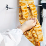 Cat Funny Hanging Hand Towels for Bathroom Kitchen Gifts for Cat Lovers