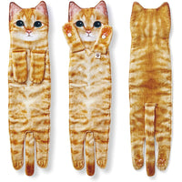 Cat Funny Hanging Hand Towels for Bathroom Kitchen Gifts for Cat Lovers