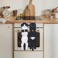 Cat Funny Hanging Hand Towels for Bathroom Kitchen Gifts for Cat Lovers