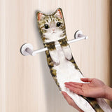 Cat Funny Hanging Hand Towels for Bathroom Kitchen Gifts for Cat Lovers