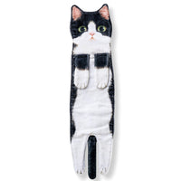 Cat Funny Hanging Hand Towels for Bathroom Kitchen Gifts for Cat Lovers