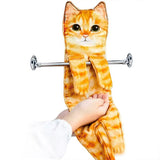 Cat Funny Hanging Hand Towels for Bathroom Kitchen Gifts for Cat Lovers