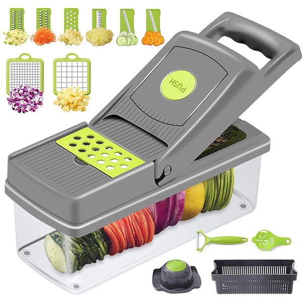 Multifunctional Vegetable Chopper Veggie Slicer Cutter Dicer Kitchen Tool