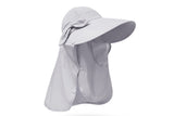 Women's Sun Hat – Detachable Face Mask & Neck Flap Visor!