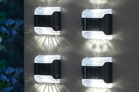 Set of 4Pcs Outdoor Water-Resistant Solar Wall Light Porch Lamp