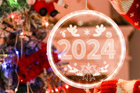 2024 Merry Christmas Window Lights Decorations