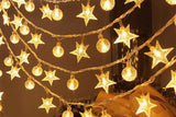 20/40/80 LEDs Star-Shaped Clear Fairy String Lights Star Clear Ball