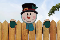 Christmas Fence Peeker Decoration