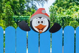 Christmas Fence Peeker Decoration