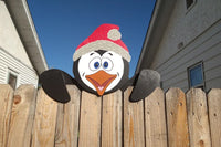 Christmas Fence Peeker Decoration