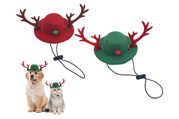 Pet Christmas Reindeer Antlers Hat