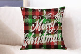 4Pcs Linen Christmas Pillow Covers