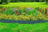 20pcs Plastic Garden Fence Edging for Outdoor Patio Pathway