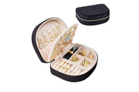 Portable Travel Jewelry Box Double Layer Jewelry Storage Case