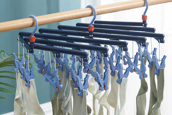 14/19/29 Clips Folding Hanging Hanger Multi Functional Windproof Socks Clip Clothes Hanger