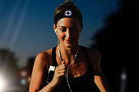 Bluetooth Headband Headphone Wireless Music Sports Headband with Headlamp