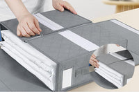 Foldable Bed Sheet Organizer with Convenient Handle for Storage