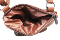 Genuine Leather Multi-Pocket Crossbody Purse Bag