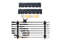 6-Rod Rack Wall Mounted Fishing Pole Holder