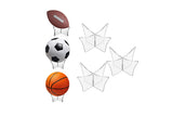 Clear Acrylic Ball Stand for Display Rugby Basketball Football