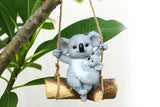 Resin Koala Garden Hanging Figurine Statue for Outdoor Garden Decor