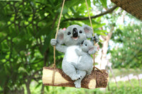 Resin Koala Garden Hanging Figurine Statue for Outdoor Garden Decor