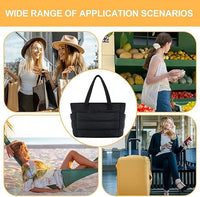 Large Capacity Puffy Tote Bag With Compartments Tote Bag For Women