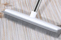 Hair Removal Rubber Broom Built with Squeegee Floor Brush