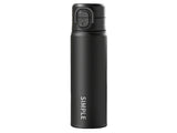 500ML Leakproof Dual Function Lid Insulated Water Bottle with Straw Stainless Steel Thermos