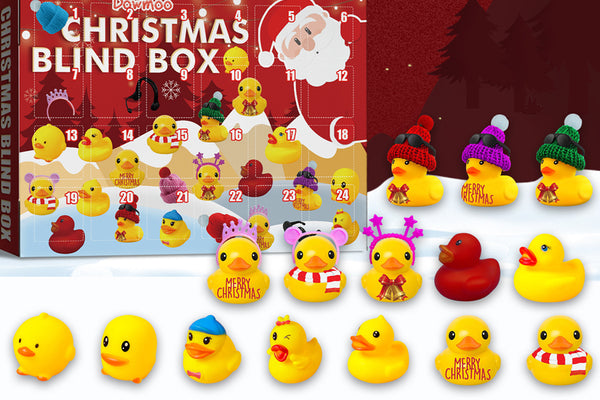 Christmas Rubber Ducks 24 Days Countdown Advent Calendar