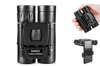 300x25 Folding Binoculars with Phone Holder