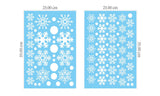 186pcs Reusable Christmas Window Snowflake Stickers Clings
