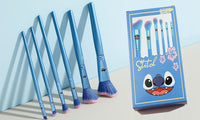 6 Pieces Stitch Inspired Spectrum Makeup Brushes Set