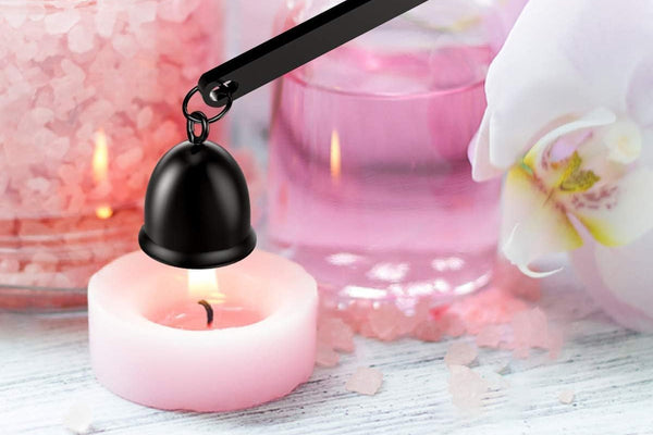 4-in-1 Candle Accessory Set with Storage Tray Candle Wick Trimmer Wick Bell Snuffer Wick Dipper