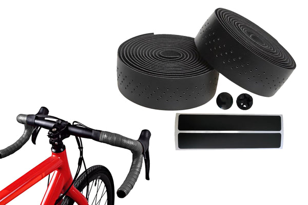 Road Bike Handlebar Tape PU Leather Handle Bar Grip Wrap Tape