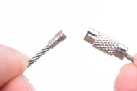 50Pcs Color Wire Keychain Cable Rings