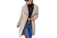 Teddy Fleece Midi Coat