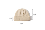 Winter Warm Fisherman Beanie Roll Up Edge Hat