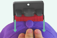 Wall Mount Closet Hat Organizer Rack Holder Built In Spring Clips