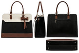 15.6 Inch Laptop Tote Bag with Matching Wristlet Clutch and Side Water Bottle Holder